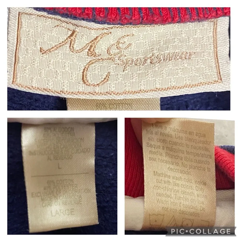 Vintage M&C Sportswear Dog‎ Sweatshirt Womens L Grandmacore Y2K 90s Retro Granny - Picture 4 of 6